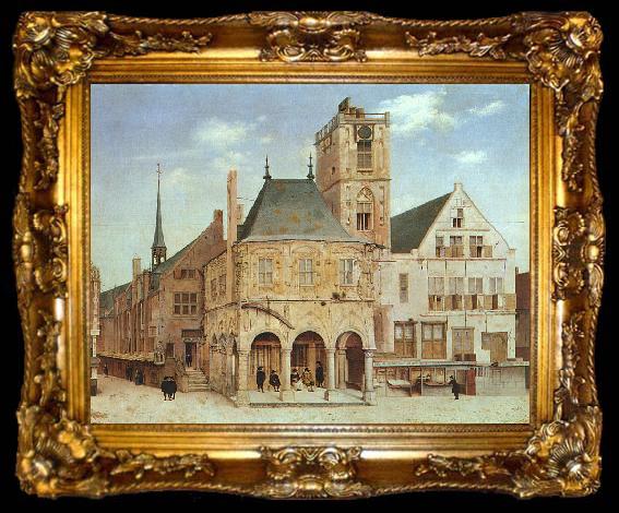 framed  Pieter Jansz Saenredam The Old Town Hall in Amsterdam, ta009-2